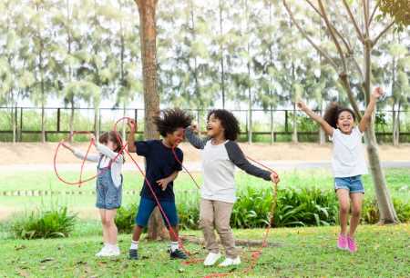 kids playing outside